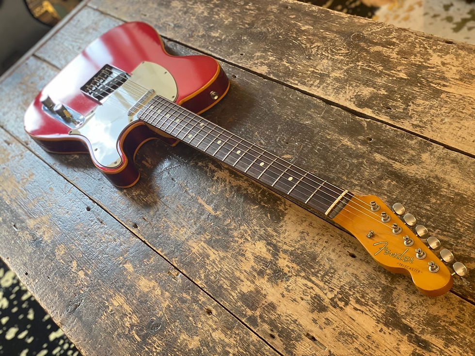 Thumbnail: Vintage 1991 Fender Japan Telecaster 1962 RI FujiGen Built Candy Apple Red