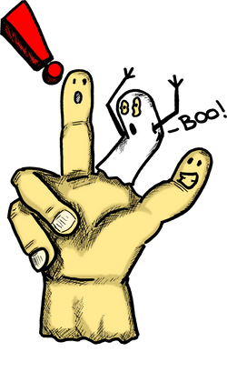 Finger Puppet Ghost