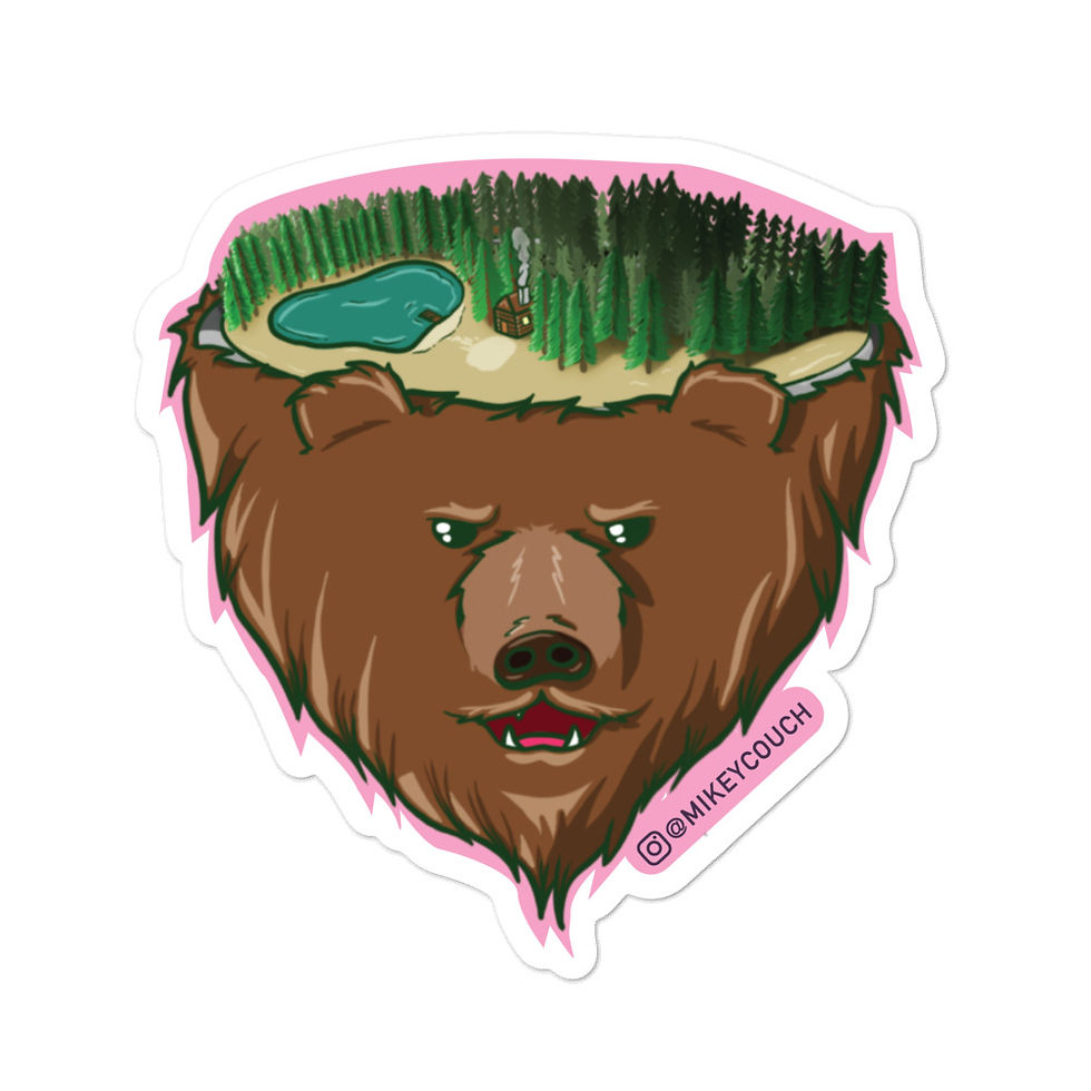 Thumbnail: Bear Face Sticker