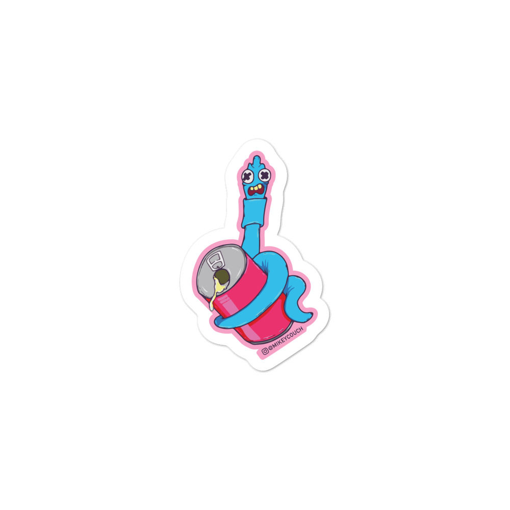 Worm Sticker