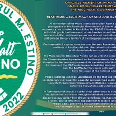 𝐒𝐔𝐋𝐔, 𝐁𝐀𝐑𝐌𝐌 𝐔𝐬𝐚𝐩𝐢𝐧 𝐧𝐚 𝐦𝐚𝐲 𝐤𝐢𝐧𝐚𝐥𝐚𝐦𝐚𝐧 𝐬𝐚 𝐣𝐮𝐫𝐢𝐬𝐝𝐢𝐜𝐭𝐢𝐨𝐧 𝐚𝐭 𝐬𝐞𝐠𝐮𝐫𝐢𝐝𝐚𝐝 𝐤𝐚𝐮𝐠𝐧𝐚𝐲 𝐬𝐚 𝐦𝐠𝐚 𝐚𝐤𝐭𝐢𝐛𝐢𝐝𝐚𝐝 𝐧𝐠 𝐌𝐈𝐋𝐅 𝐚𝐭 𝐁𝐈𝐀𝐅, 𝐝𝐚𝐩