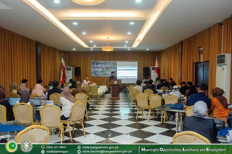 Mga kawani ng MOLE BARMM, sumailalim sa 3 araw na strategic workshop para pahusayin ang work plans at tiyaking handa ang implementasyon ng mga programa at serbisyo