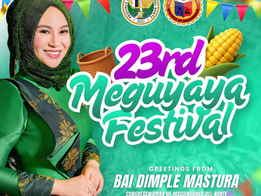 Congresswoman Bai Dimple Mastura, nakiisa sa ika-23 Meguyaya Festival sa Upi, Maguindanao del Norte, kung saan ipinagdiriwang ang kultura at kontribusyon ng mga Katutubo, Muslim, at Kristiyano.