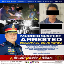 22-anyos na lalaki, arestado sa Kalamansig, Sultan Kudarat sa kasong murder!