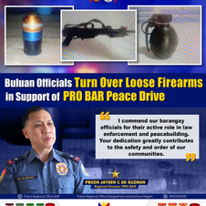 7 barangay officials ng Buluan, Maguindanao del Sur, kusang loob na nagsuko ng mga armas sa PNP PRO BAR