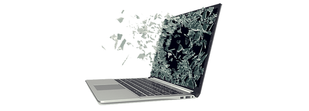 Broken Laptop Display