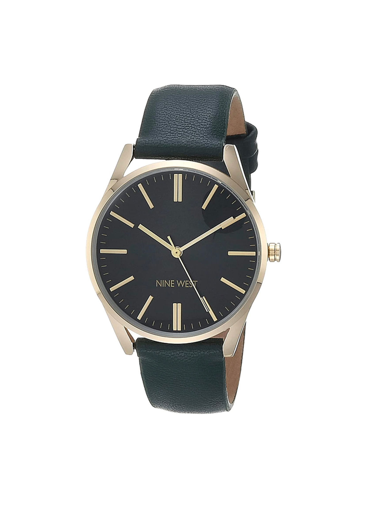 Emerald Green Dress Watch with Faux Leathe  - Nine West Watch 