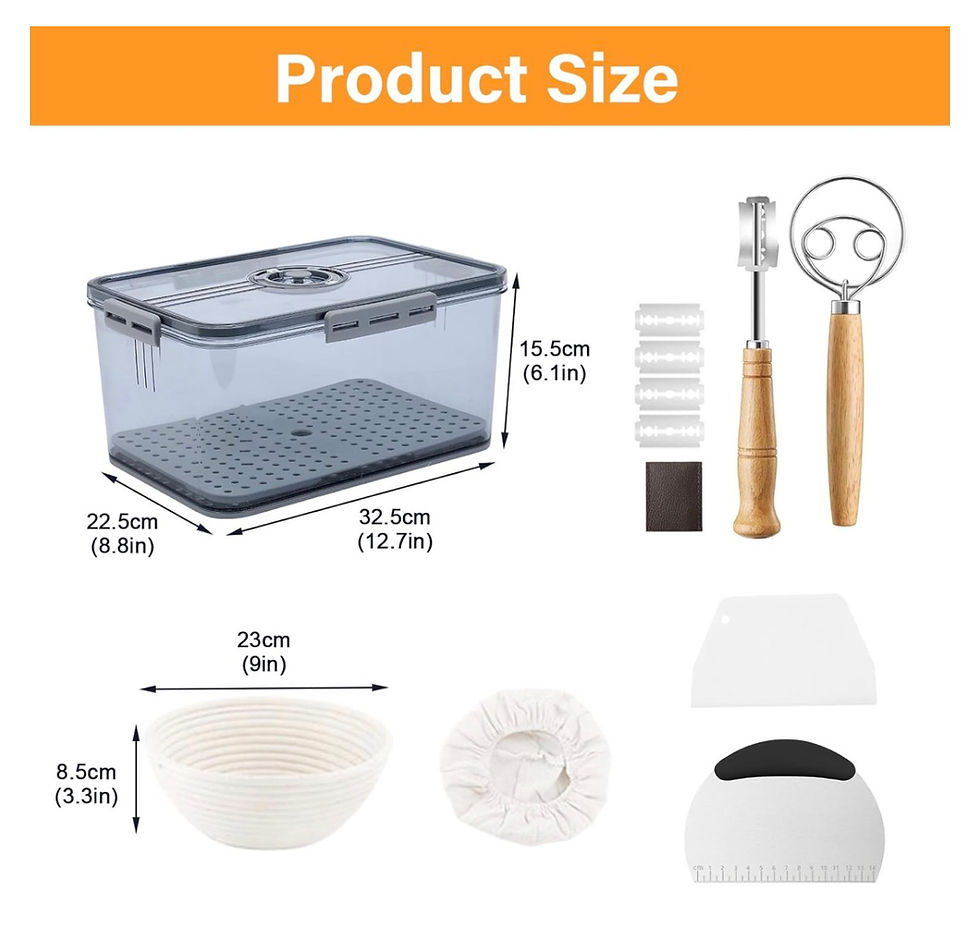 Thumbnail: Sourdough Starter Kit + 9” Banneton Bread Proofing Basket