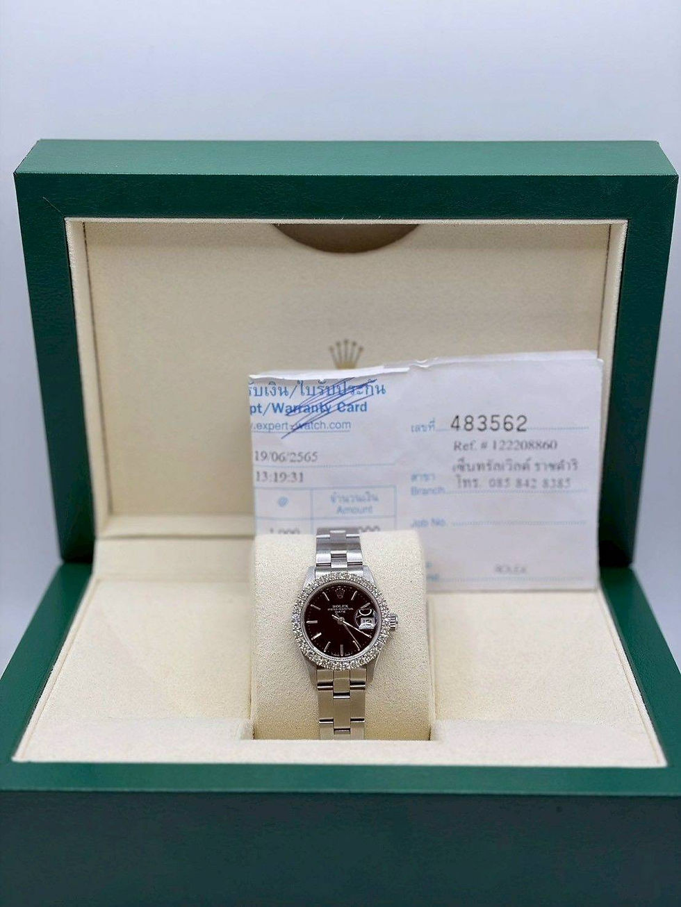 ภาพขนาดย่อ: Lady Datejust Black dial & Diamond bezel & Oyster bracelet