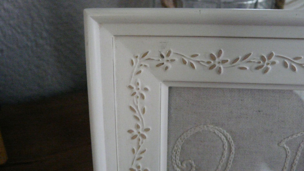 Miniature : Lettre"U" Brodée, encadré
