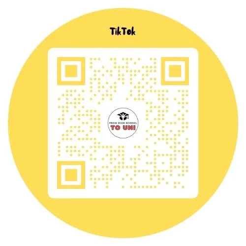 QR code for Tiktok account From High School to Uni