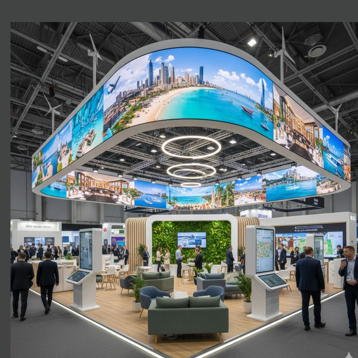 Exhibition Stand Design _ Modern Trade Show Booth Concept