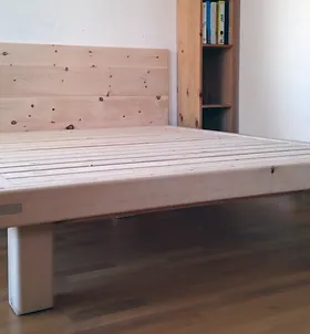 letto massello incastro cirmolo
