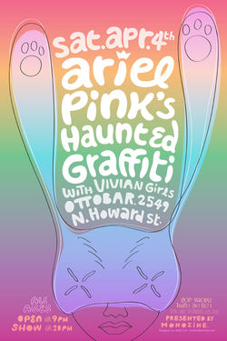 Ariel Pink's concert poster