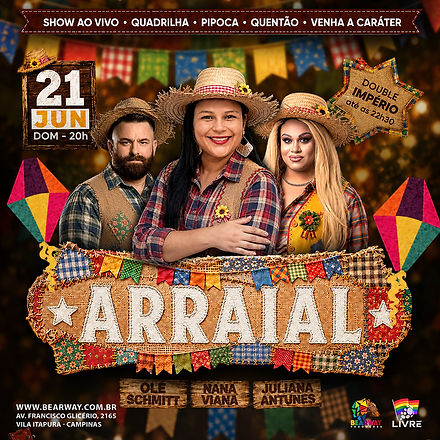 Flyer do Arraial da Bearway