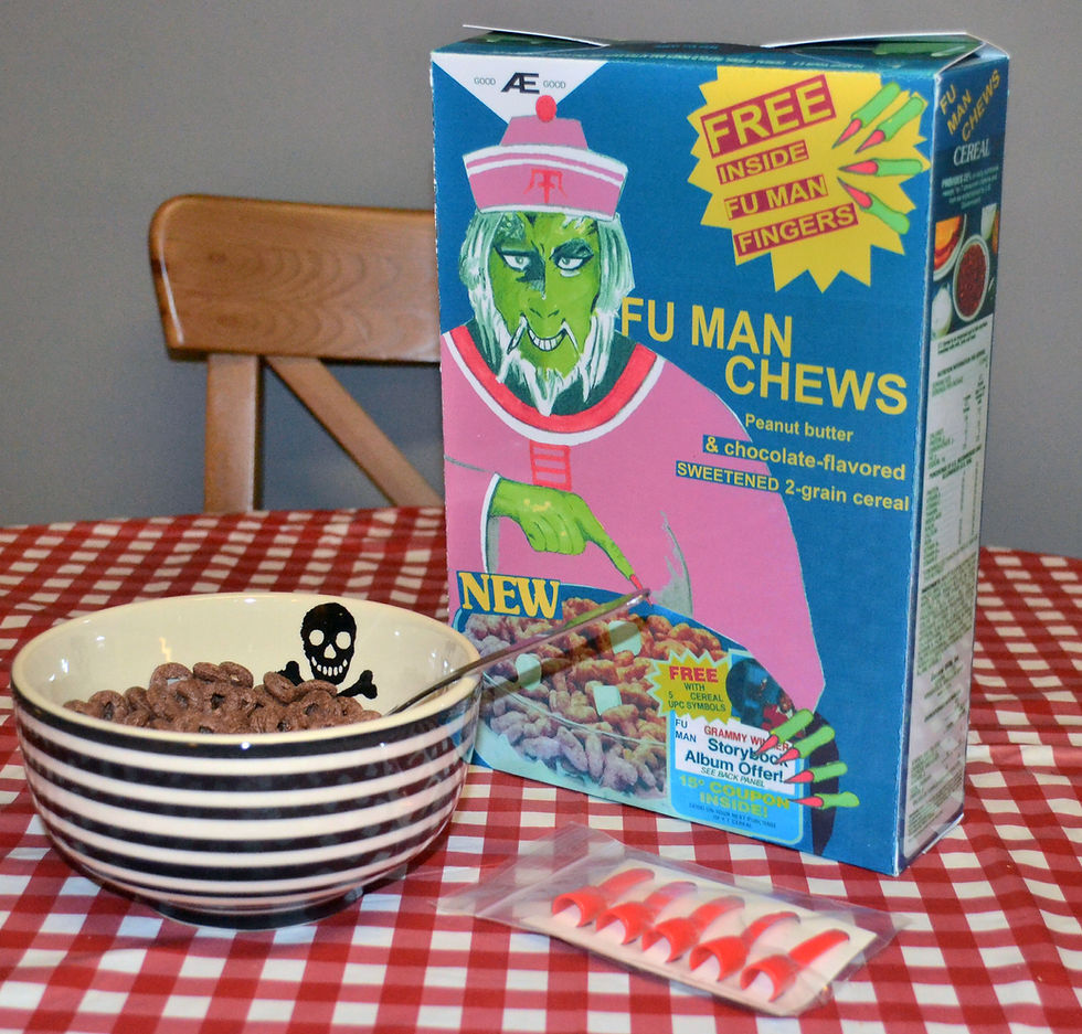 Thumbnail: Nightmare on Elm street part 2 Fu man Chews Cereal Box