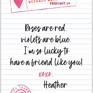 Valentine's Day Card for friends