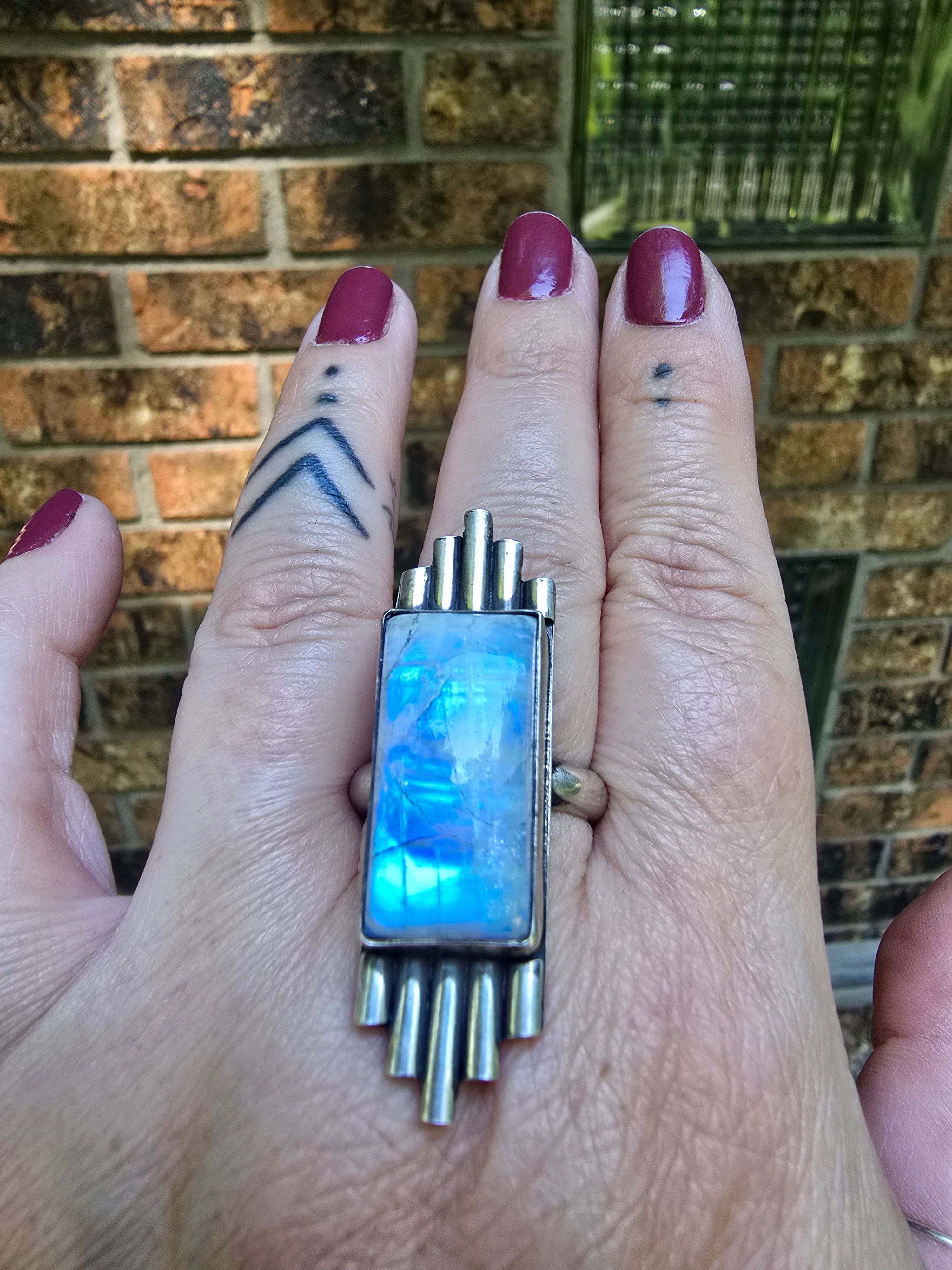 Moonstone Step Ring