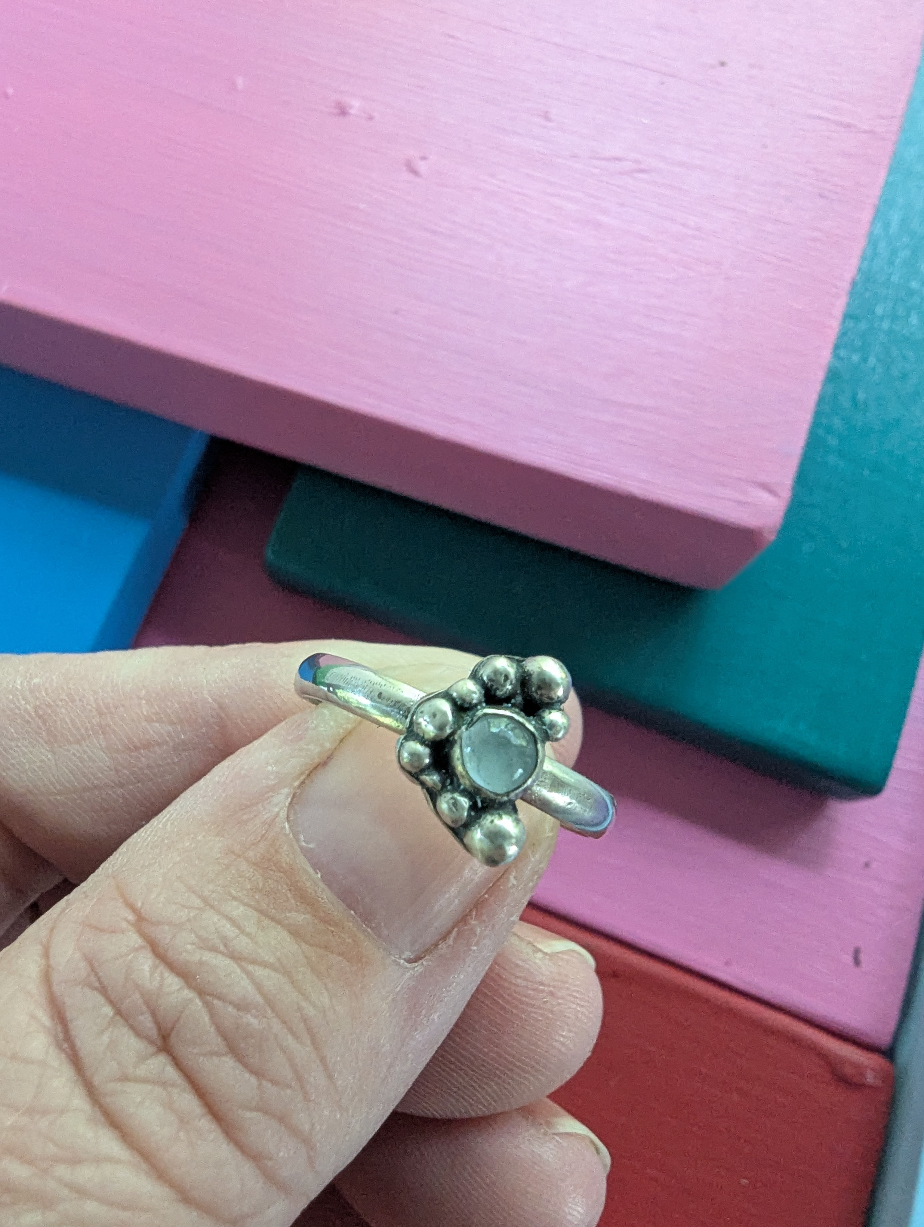 Cora Ring in Aquamarine