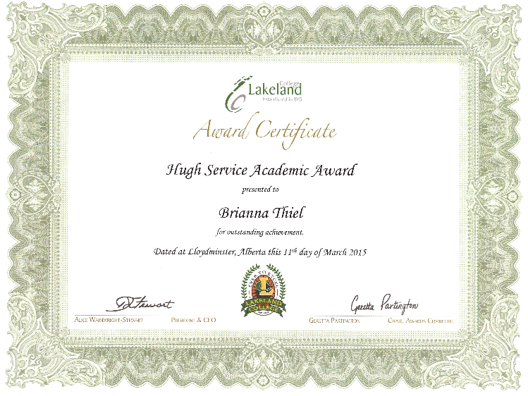 Hugh Service Academic Award