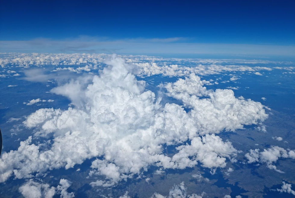 View of Clouds from the Plane