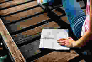 Traveller with map