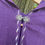 Thumbnail: SOLD. #196 Unlined purple linen cape