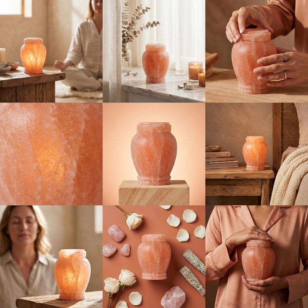 Thumbnail: Dahlia - pink Himalayan salt urn