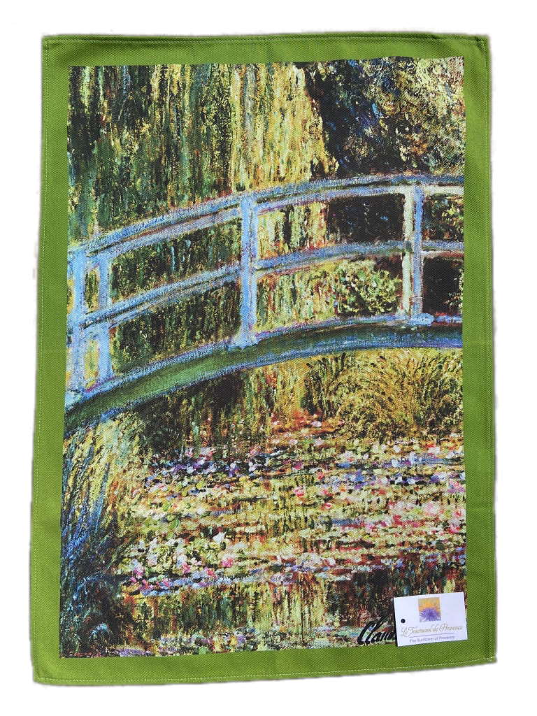 Thumbnail: Green Pont de Giverny Monet Dish Towel
