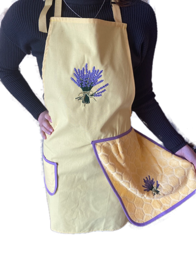 Thumbnail: Aprons: Lavender with Cloth