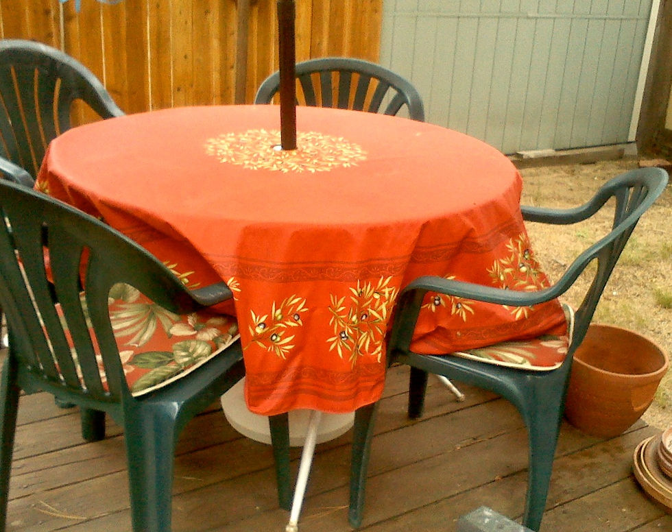 Olives Red Coated Cotton Tablecloths