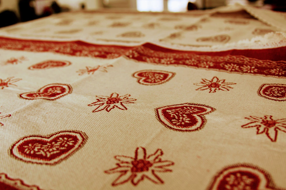 Thumbnail: Soft Hearts Red Placemats