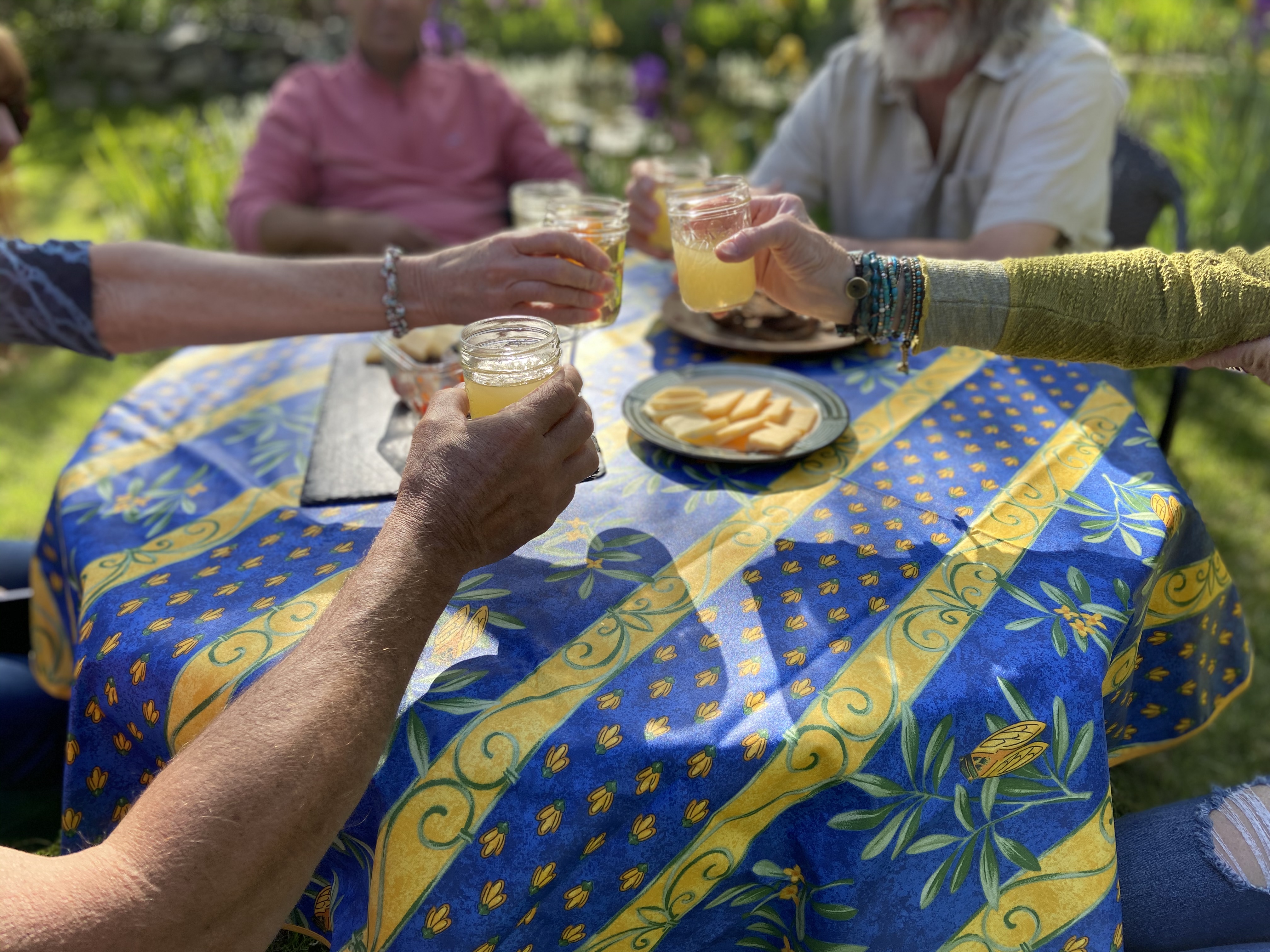 Cigale Blue Cotton Tablecloths