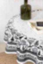 Les Jura Cotton Holiday Tablecloth