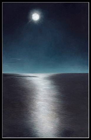 "Moon Over Bass River Beach"