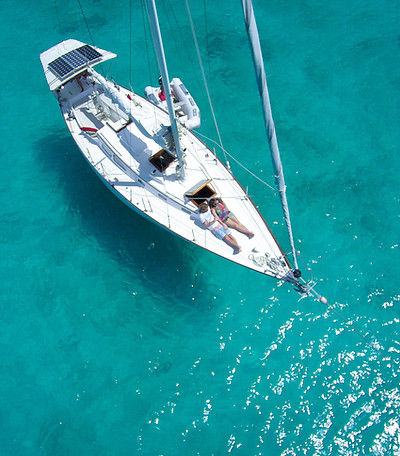Sailboat Top View