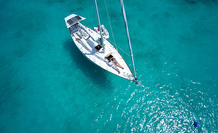 Sailboat Top View