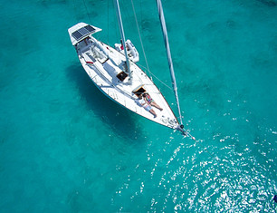 Barca a vela Top View