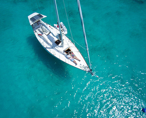 Sailboat Top View