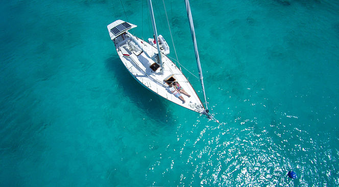 Sailboat Top View