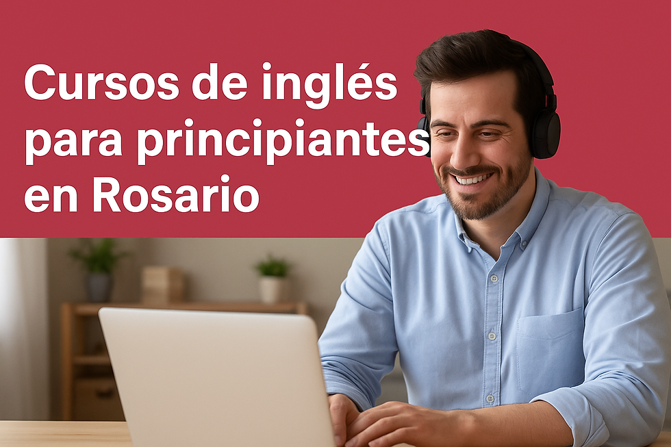 Cursos de inglés para principiantes en Rosario con clases online en vivo, certificación oficial y flexibilidad horaria.