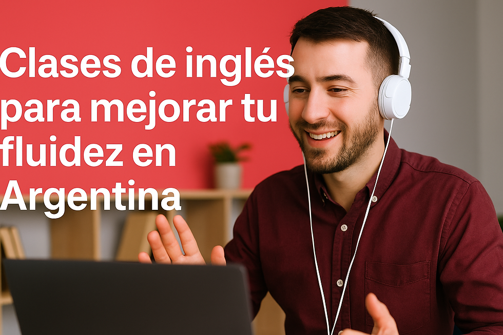 Clases de inglés para mejorar fluidez en Argentina con cursos online en vivo, práctica de speaking y certificación oficial.