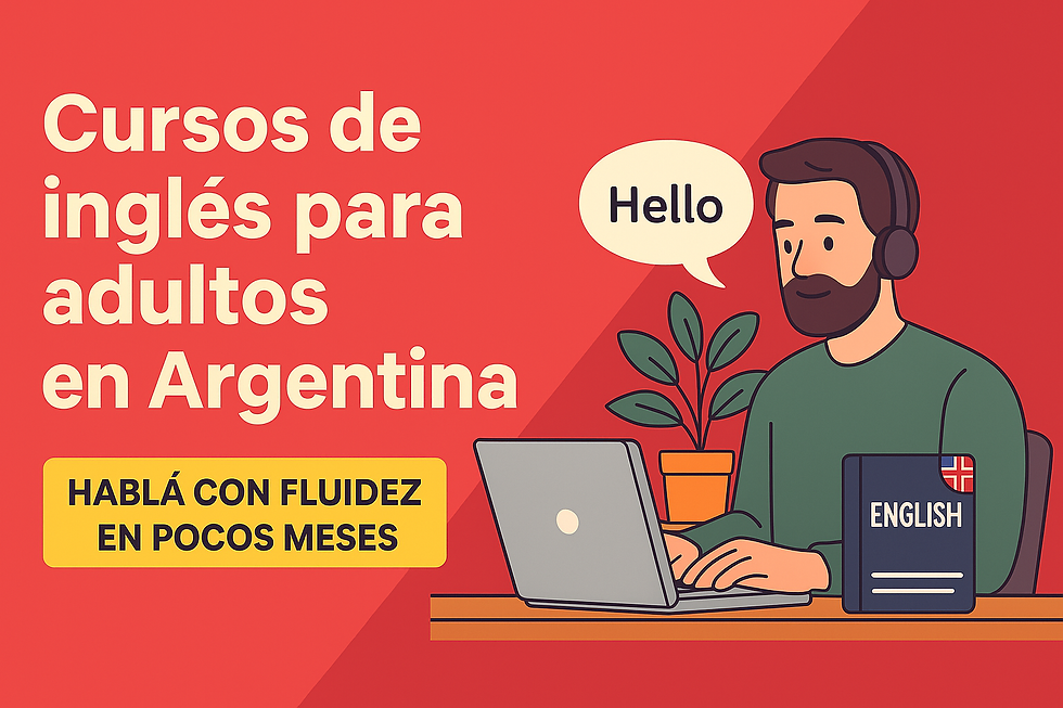Cursos de inglés para adultos en Argentina con profesores en vivo por Zoom