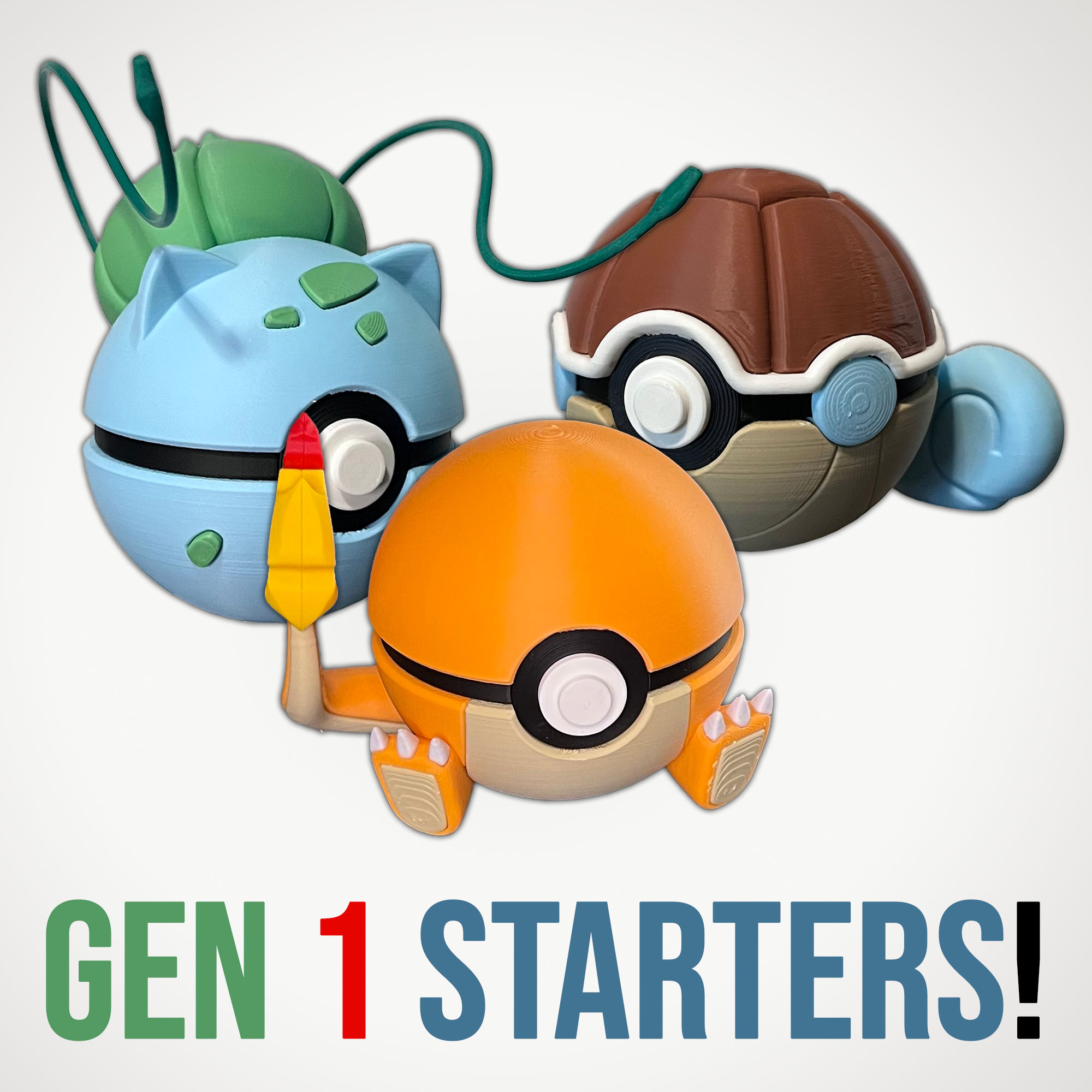 Gen 1 Starters Collection - Collectible Character Balls
