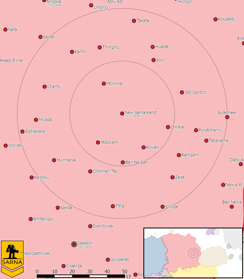 Localização do Sistema na Esfera Interior