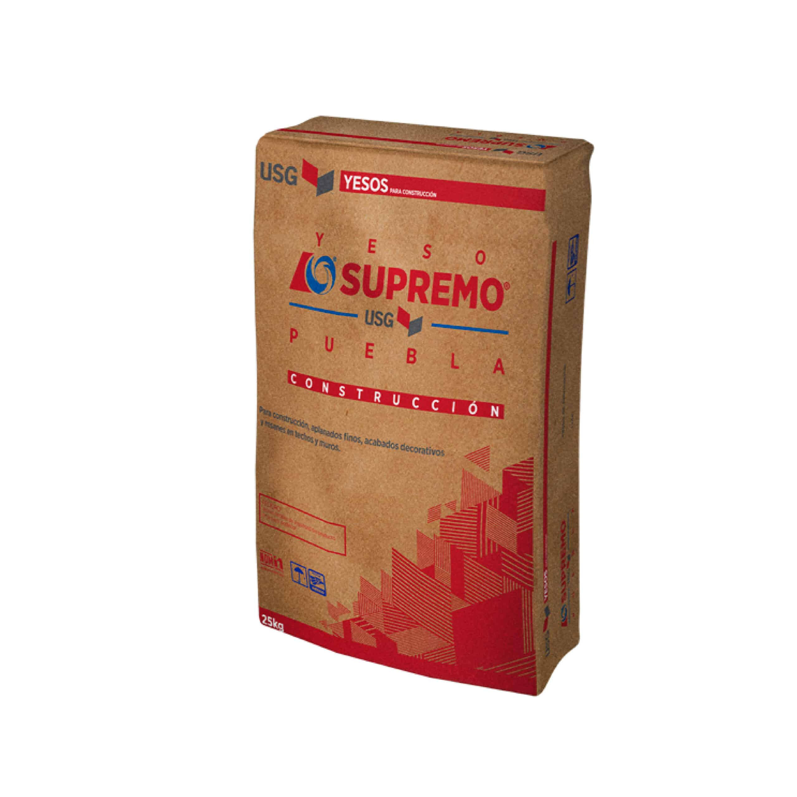 YESO PARA CONSTRUCCION SUPREMO SACO DE 40 KG.