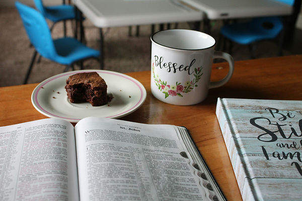 Coffee and bible time