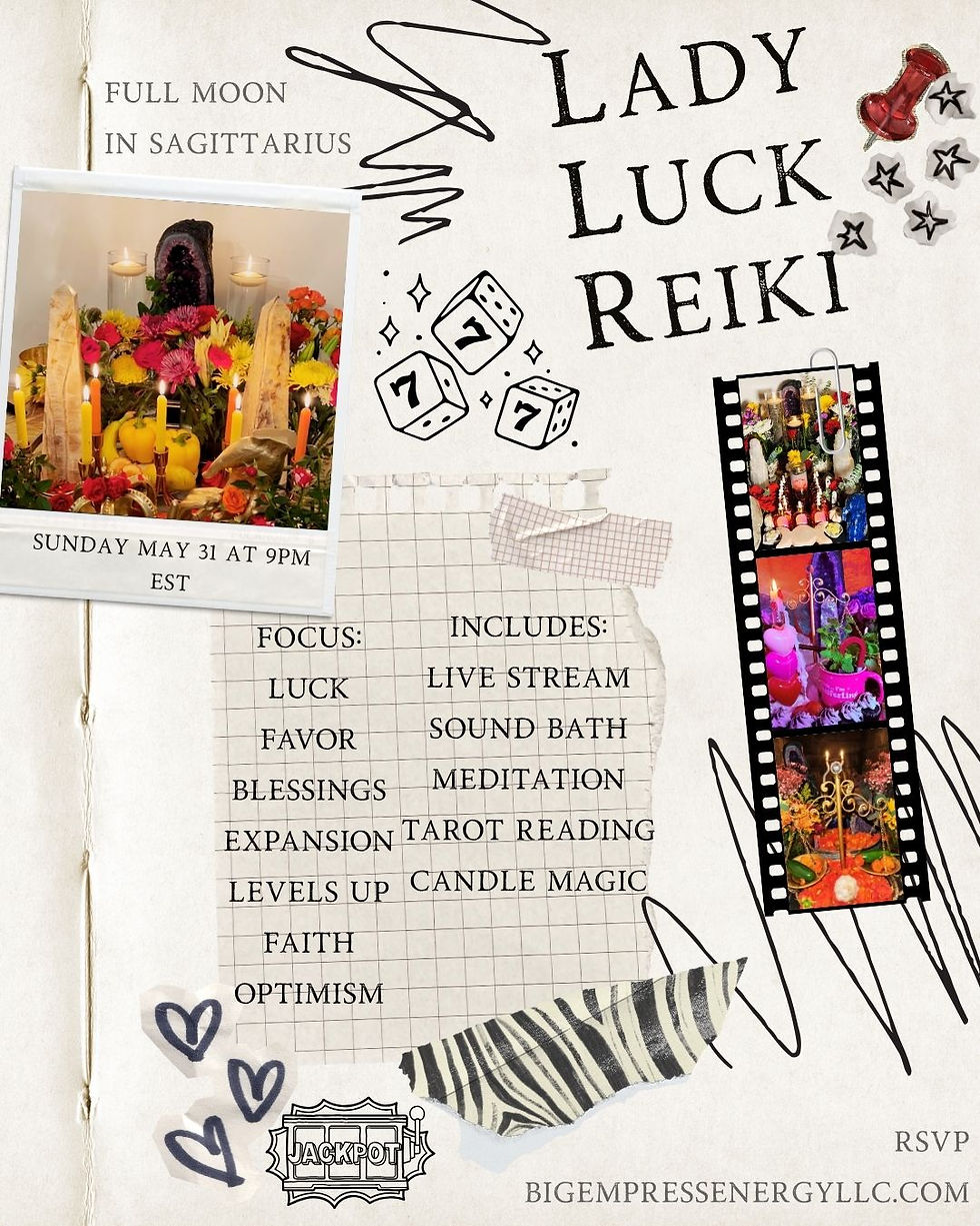Full Moon in Sagittarius - Lady Luck Reiki