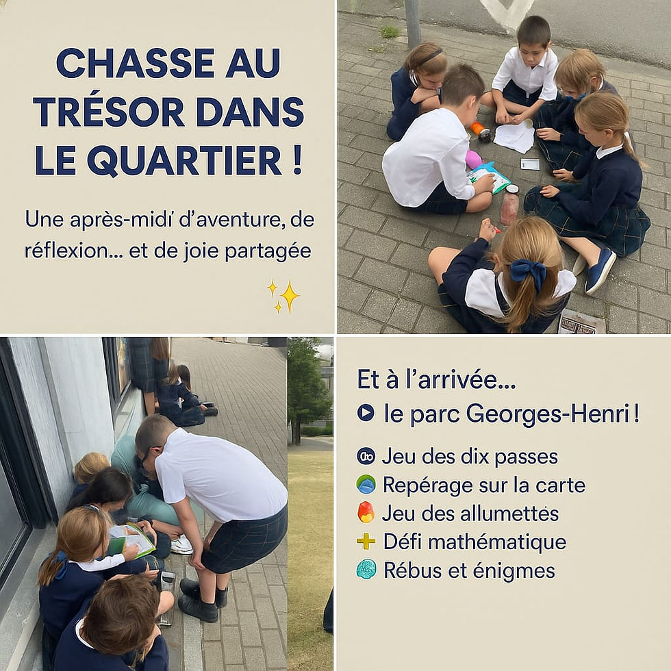 CHASSE AU TRÉSOR DANS LE QUARTIER !