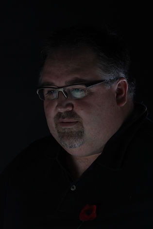 Low Key Studio Self Portrait